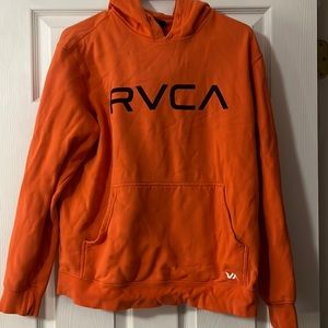 Orange RVCA sweatshirt (no hoodie string)